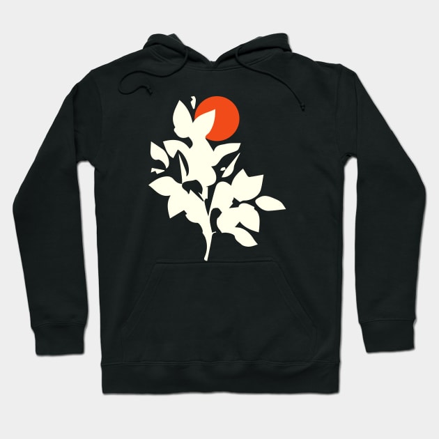 Minimalist Abstract Nature Art #26 Plant Growth Hoodie by Insightly Designs